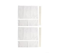 Puupaa 2 Pack Chair Replacement Canvas, Directors Chair Seat Cover Kit Foldable Washable Outdoor Furniture Covers Protector for Home Garden Club Chairs(White)