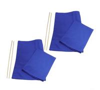 Puupaa 2 Pack Chair Replacement Canvas, Directors Chair Seat Cover Kit Foldable Washable Outdoor Furniture Covers Protector for Home Garden Club Chairs(Blue)