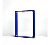 Puupaa Acrylic Magnetic Picture Frame, 15x20cm Clear Floating Double Sided Photo Freestanding Vertical or Horizontal Display for Home, Office, Weddings(Blue)