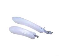 Puupaa Adjustable Luminous Bicycle Mudguards, Plastic Front and Rear for fender Set for 26 27.5 MTB, Night Riding Visibility Protection(Frame Mount)