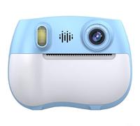 Puupaa Children's Dual Lens Digital Camera With Thermal Printing, 1080P Video Capture, 2.4 Inch Screen Providing Clear Images And Photos(Blue)