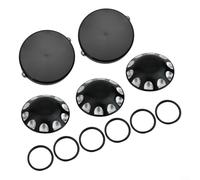 Puupaa Chrome Axle Cover Set for Can-Am Ryker All Models 41-411,Aluminum Three Pack Kit Wheel Bearing Covers