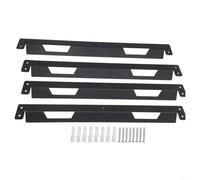 Puupaa Metal Mounting Brackets for Toughbuilt for StackTech, Heavy Duty Iron Wall Mount Kit for Tool Boxes, Workbenches and Trailers(4PCS)