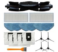 Puupaa Replacement Parts for EZVIZ RE4 Plus, RE5 Plus Robot Vacuum Cleaner, Accessories Main Brush, Side Brush, Filter, Mop Cloth, Dust Bags, Cleaning Brushes(A)