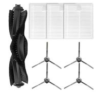 Puupaa Replacement Parts for ILIFE V20 for Vyzzle D10 for Laresar for L10 Robot Vacuum Cleaner, Accessories 1 Main Brush, 4 Side Brush, 3 Filters