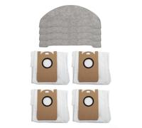 Puupaa Replacement Parts for Vexilar W11/W7 Robot Vacuum Cleaner, 4 Mop Cloth, 4 Dust Bag