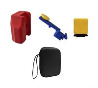 Puupaa Side Handle Shutter Button Kit For DJI Action3/4/5 With Storage Bag And Hot Shoe Cover, Made From EVA Material For Camera Accessory Organization(4 piece set)