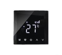 Puupaa Smart Thermostat for Central Heating and Floor Heating, Room Thermostat with LCD Touch Screen, Programmable Timer, for Various Air Conditioning System