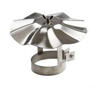 Puupaa Stainless Steel Chimney Cap Wood Stove Flue Cover Rain for PROTECTION for Chimneys Outdoor Cooking Accessory Camping Parts(102mm)