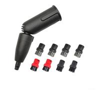 Puupaa Steam Cleaner Nozzle Kit Compatible with for Kärcher SC1 SC2 SC3 SC4 SC5 SC7, 9-Piece Brush Set