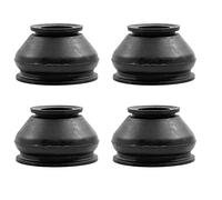 Puupaa Universal Rubber Tie Rod End Ball Joint Dust Boots Dust Cover Boot Covers Track Rod End Set Replacement Kit Black-4 PCS
