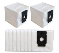 Puupaa Vacuum Bags Replacement for TAPO RV30 Plus RV10 Plus RVA200 Robot Vacuum Cleaner Parts, Large Capacity Dust Bags(10 PACK)