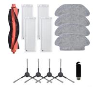Puupaa Vacuum Cleaner Accessories for Karcher RCV 3 Robot Vacuum Parts Main Brush Side Brushes Filter Mop Kit Replacement Parts Home Cleaning Tools