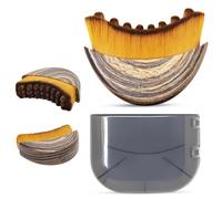 PUUR HOUSE Facial Dry Brush - Lymphatic Contour Face Brush for Lymph Nodes, Chin & Jawline Sculpting - Face Brush, Contour Brush, Facial Cleansing & Lymphatic Drainage Tool for Glowing Skin (1PC)