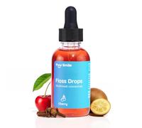 Puur Smile Concentrated Floss Drop Serum - 2oz Concentrated Mouth Wash to Use in Water Flosser | Natural Essentials Promotes Good Breath | Organic Drop Provides Good Oral Health (Cherry Flavor)
