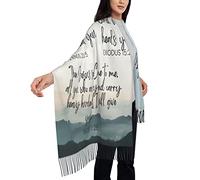 Puurbol Christian Prayer Shawl Blanket Scarf Bible Verse Pastor appreciation gifts, Multi, Large