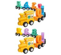 Puwaiio 2 Magnet Number Train Set For Kids - Counting, Color Recognition & Math Play Set, Hand-Eye Coordination Toy - Numbers Learning Magnetic Train For Preschool, Boys & Girls