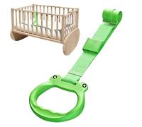 Puwaiio Baby Pull up Rings,Baby Cot Pull up Rings for Playpen | Cute Assistant Tool for Guardrails Daily Practice Balance Cruising Stairway Indoor Home Playroom Boys Girls Toddler