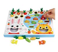 Puwaiio Carrot Pulling Toy Fishing Game,Baby Carrot Picking Harvest Toy and Fishing Game | Hand-Eye Cognition Fine Motor Skill Sensory Preschool Learning for Toddler Kids Boys Girls