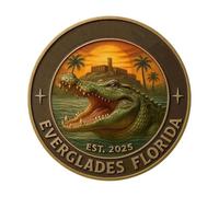 Puwaiio Collector Coin - Alligator Coin Humorous,Decor Display Art Marine Collecting Kids Florida Lovers Women History Buffs Home