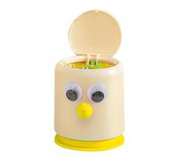 Puwaiio Desktop Garbage Can Cute Big Eyes Countertop Bathroom Waste Bin