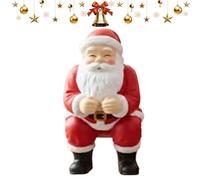 Puwaiio Funny Toothpaste Dispenser for Kids, Santa Claus Hilarious Toothpaste Squeezer, Toothpastes Cap, Bathroom Accessories Toothpastes Topper for Home Collectors Winter Bathroom Toilet Events