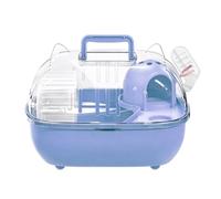Puwaiio Hamster Carrier - with Water Bottle Portable Transparent Cover - Hamster Carrying Case | for Home Travel Vet Visit, Gerbil Bunny Chinchilla Hedgehog Mice Squirrel