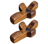 Puwaiio Wooden Cros-s,cros-s My Heart Christian Giftss,Handheld Wooden Protection Crosses With Epoxy Heart,Portable Wood Pocket Cros-s For Religious Giftss For Men Women