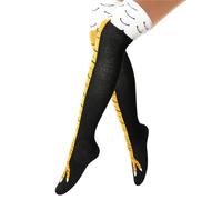 puwuto Chicken Leg Socks - 3D Novelty Funny Knee-High Chicken Costume Feet Socks, 19.6in Animal Paw Socks for Adult Women Men Thanksgiving Xmas Gifts Birthday Party Christmas Stocking Stuffer