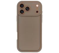 Puxicu Slim Case for iPhone 17 Pro Max, Enhanced Camera Protection, Shockproof Skin-Friendly Touch Soft Case Cover for iPhone 17 Pro Max Phone 6.9 inch, Coffee