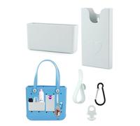 PUXING 5pcs Organizer Holder for Bogg Bag Accessories for Bogg Bags Phone Holder compatible with Bogg Bag Original Insert Organizer Holder Compatible with Bogg Bag(COLOR:white)