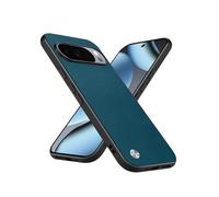 Puxssul Faux Leather Case for Google Pixel 10 / Google Pixel 10 Pro, Premium PU Leather Cover(Shockproof Durable Soft Buttons & Edges), Anti-Scratch Slim Fit Business Style Phone Case (Blue)
