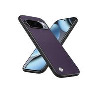 Puxssul Faux Leather Case for Google Pixel 10 Pro XL, Premium PU Leather Cover(Shockproof Durable Soft Buttons & Edges), Anti-Scratch Slim Fit Business Style Case for Google Pixel 10 Pro XL (Purple)