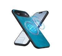 Puxssul for iPhone Air Premium PU Leather Case Compatible with MagSafe, Soft TPU Shockproof Edges, Slim Luxury Durable Anti-Fingerprint Protective Cover Phone Case for iPhone Air - Sky Blue