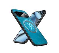 Puxssul Magnetic Case for Google Pixel 10/Pixel 10 Pro, Premium PU Leather Case Compatible with MagSafe, Slim Luxury Durable Anti-Fingerprint Protective Cover for Pixel 10/10 Pro 6.3" 2025 - Sky Blue