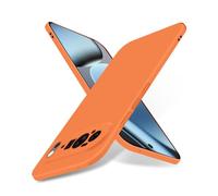 Puxssul Super Thin Case for Google Pixel 10 Pro XL, Ultra Slim Anti-Scratch Skin-Friendly Hard Cover [Full Camera Protection] [Smooth Matte Finish] Sleek Minimalist Case for Pixel 10 Pro XL - Orange