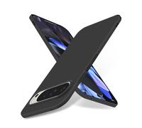 Puxssul Super Thin Case for Google Pixel 9 / Google Pixel 9 Pro, Ultra Slim Anti-Scratch Skin-Friendly Hard Cover [Full Camera Protection] [Smooth Matte Finish] Sleek Minimalist Phone Case - Black