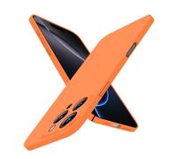 Puxssul Super Thin for iPhone 16 Pro Max Case, Ultra Slim Skin-Friendly Hard Cover [Full Camera Protection] [Smooth Matte Finish], Sleek Minimalist Phone Case for iPhone 16 Pro Max 6.9" 2024, Orange