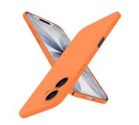 Puxssul Super Thin for iPhone 17 Case, Ultra Slim Skin-Friendly Hard Cover [Full Camera Protection] [Smooth Matte Finish], Sleek Minimalist Phone Case for iPhone 17 6.3 inch 2025, Orange