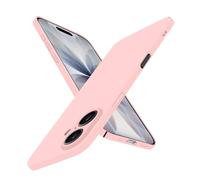 Puxssul Super Thin for iPhone 17 Case, Ultra Slim Skin-Friendly Hard Cover [Full Camera Protection] [Smooth Matte Finish], Sleek Minimalist Phone Case for iPhone 17 6.3 inch 2025, Pink