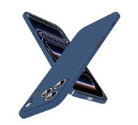 Puxssul Super Thin for iPhone 17 Pro Case, Ultra Slim Skin-Friendly Hard Cover [Full Camera Protection] [Smooth Matte Finish], Sleek Minimalist Phone Case for iPhone 17 Pro 6.3 inch 2025, Blue