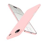 Puxssul Super Thin for iPhone Air Case, Ultra Slim Skin-Friendly Hard Cover [Full Camera Protection] [Smooth Matte Finish], Sleek Minimalist Phone Case for iPhone Air 6.5 inch 2025, Pink