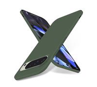 Puxssul Ultra Thin for Google Pixel 9/Pixel 9 Pro Case, Slim Fit Phone Case for Google Pixel 9 Pro, Anti-Scratch Lightweight Hard Plastic Protective Back Cover [Silky Touch Series], Matte Green