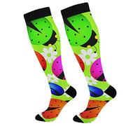 PUXUQU Colourful Laydbird Ladybug Men' Women' Over Knee Thigh High Long Socks 2 Pack