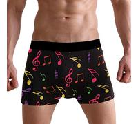 PUXUQU Mens Boxers Shorts Colorful Music Note Boxer Briefs Underwear for Men Boy