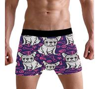 PUXUQU Mens Boxers Shorts Cute French Bulldog Dog Pattern Boxer Briefs Underwear for Men Boy