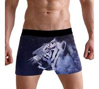PUXUQU Mens Boxers Shorts Galaxy Tiger Boxer Briefs Underwear for Men Boy