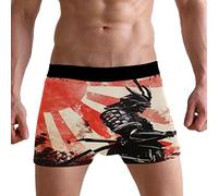 PUXUQU Mens Boxers Shorts Japanese Samurai Boxer Briefs Underwear for Men Boy