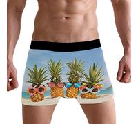 PUXUQU Mens Boxers Shorts Summer Pineapple Boxer Briefs Underwear for Men Boy