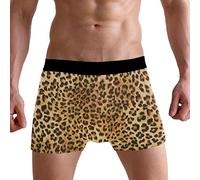 PUXUQU Mens Boxers Shorts Tropical Animal Leopard Print Boxer Briefs Underwear for Men Boy
